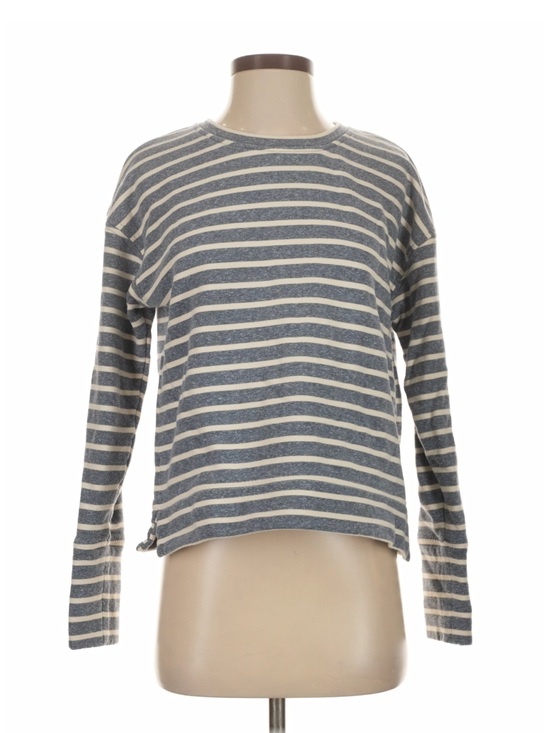 Vineyard Vines Tops - Vineyard Vines Gray & Cream Striped Sweatshirt